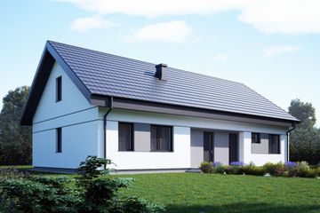  Projekt domu uA168 (WCB1237) - projekt domu parterowego - Zdjęcie 1