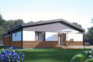  Projekt domu uA173 (WCB1239) - projekt domu parterowego - Zdjęcie 3