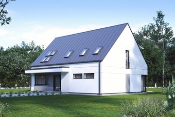  Projekt domu uA175 (WCB1241) - projekt domu parterowego z poddaszem - Zdjęcie 2
