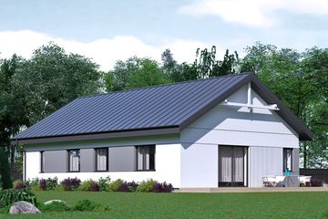  Projekt domu uA177 (WCB1242) - projekt domu parterowego - Zdjęcie 3