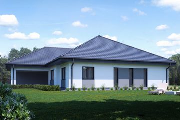  Projekt domu uA161 (WCB1234) - projekt domu parterowego z poddaszem - Zdjęcie 2