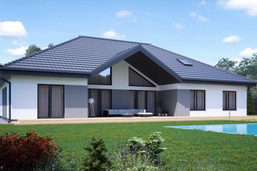  Projekt domu uA161 (WCB1234) - projekt domu parterowego z poddaszem - Zdjęcie 3