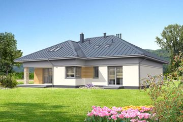  Projekt domu Stanford LMP358 (WRB1626) - projekt domu parterowego z poddaszem - Zdjęcie 2