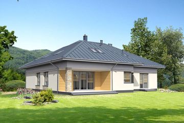  Projekt domu Stanford LMP358 (WRB1626) - projekt domu parterowego z poddaszem - Zdjęcie 3