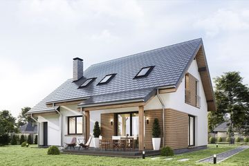  Projekt domu Narcyz 4 (WAH2029) - projekt domu parterowego z poddaszem - Zdjęcie 4