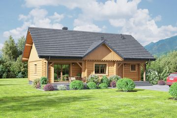  Projekt domu Bolesławice dw 27 (KRP2449) - projekt domu parterowego - Zdjęcie 1