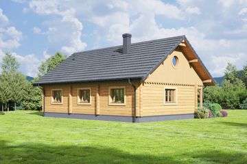  Projekt domu Bolesławice dw 27 (KRP2449) - projekt domu parterowego - Zdjęcie 2