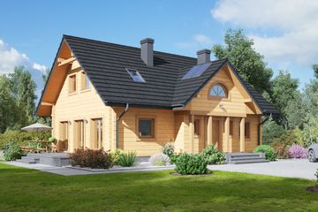  Projekt domu Chmielów dw 45 (KRP2450) - projekt domu parterowego - Zdjęcie 1