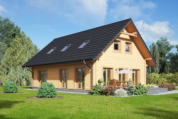  Projekt domu Chmielów dw 45 (KRP2450) - projekt domu parterowego - Zdjęcie 2