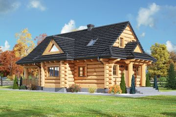  Projekt domu Rytowo 23 dw (KRP2451) - projekt domu parterowego z poddaszem - Zdjęcie 1