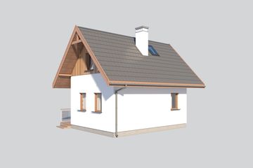  Projekt domu L-132 (SLU1014) - projekt domu parterowego z poddaszem - Zdjęcie 4