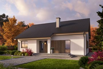  Projekt domu Eco 40 (WOZ1047) - projekt domu parterowego - Zdjęcie 1