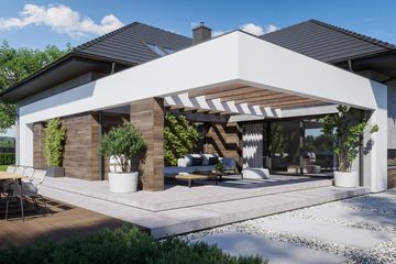  Projekt domu HomeKoncept 28 wariant 02 (KRX1137) - projekt domu parterowego z poddaszem - Zdjęcie 7