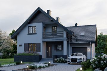  Projekt domu APS 055 (LUA1505) - projekt domu parterowego z poddaszem - Zdjęcie 3