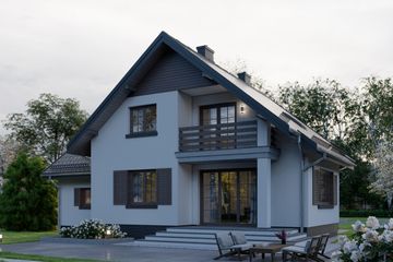  Projekt domu APS 055 (LUA1505) - projekt domu parterowego z poddaszem - Zdjęcie 4