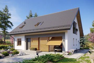  Projekt domu Premium Home 10 (GFP1009) - projekt domu parterowego z poddaszem - Zdjęcie 2