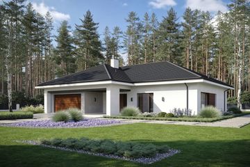  Projekt domu Odkryty D77 (WWB1094) - projekt domu parterowego - Zdjęcie 1