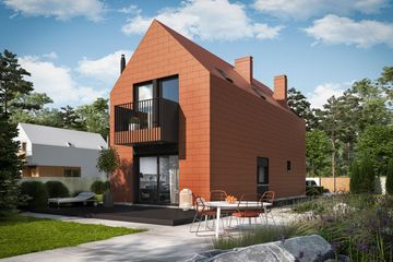  Projekt domu Moniczka II (wersja C) energo (WRC2773) - projekt domu parterowego z poddaszem - Zdjęcie 1