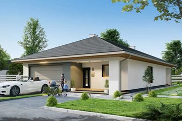  Projekt domu Narodziny gwiazdy 1b (WRD2926) - projekt domu parterowego z poddaszem - Zdjęcie 3