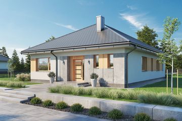  Projekt domu Domena 133 C (WRW1350) - projekt domu parterowego - Zdjęcie 2