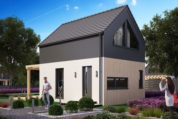  Projekt domu letniskowego KA151 SZ (PKT1167) - projekt domu parterowego z poddaszem - Zdjęcie 1