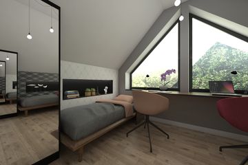  Projekt domu letniskowego KA151 SZ (PKT1167) - projekt domu letniskowego parterowego z poddaszem - Zdjęcie 8