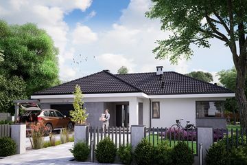  Projekt domu KA133 (PKT1174) - projekt domu parterowego - Zdjęcie 1