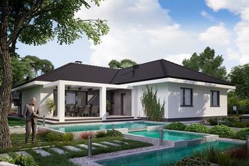  Projekt domu KA133 (PKT1174) - projekt domu parterowego - Zdjęcie 2