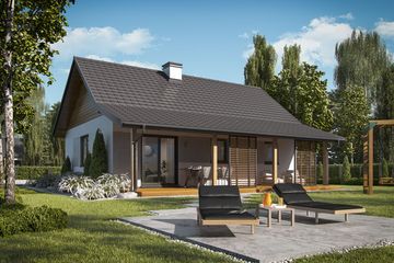  Projekt domu letniskowego Barbados 3 dom letniskowy (SLN2717) - projekt domu parterowego - Zdjęcie 2