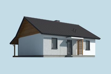  Projekt domu letniskowego Barbados 3 dom letniskowy (SLN2717) - projekt domu letniskowego parterowego - Zdjęcie 3