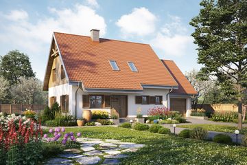  Projekt domu TK14G (WAK1109) - projekt domu parterowego z poddaszem - Zdjęcie 2