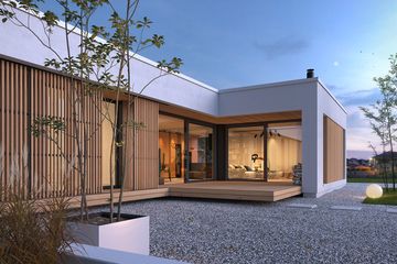  Projekt domu Parterowy 1A (WAW1139) - projekt domu parterowego - Zdjęcie 3