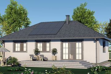  Projekt domu Domek na Piastowskiej 002 ES (SLF1109) - projekt domu parterowego - Zdjęcie 2