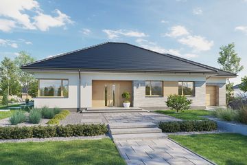  Projekt domu Domena 124 A (WRW1353) - projekt domu parterowego - Zdjęcie 2