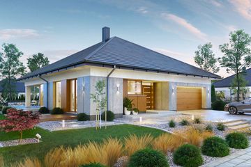  Projekt domu Domena 132 B (WRW1354) - projekt domu parterowego - Zdjęcie 1