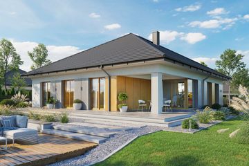  Projekt domu Domena 132 B (WRW1354) - projekt domu parterowego - Zdjęcie 2
