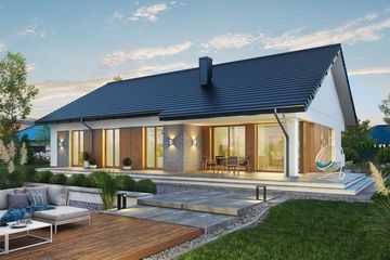  Projekt domu Domena 136 B (WRW1355) - projekt domu parterowego - Zdjęcie 2