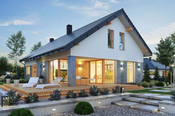  Projekt domu Domena 137 C (WRW1357) - projekt domu parterowego - Zdjęcie 1