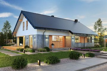  Projekt domu Domena 137 C (WRW1357) - projekt domu parterowego - Zdjęcie 2