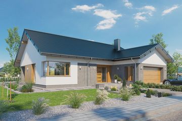  Projekt domu Domena 135 B (WRW1358) - projekt domu parterowego - Zdjęcie 1