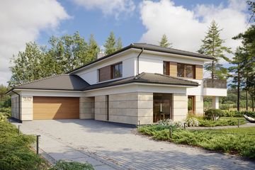  Projekt domu TK275 (WAK1110) - projekt domu z pełnym piętrem - Zdjęcie 3