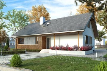 Projekt domu Mak 4 (BSA2279) - projekt domu parterowego z poddaszem - Zdjęcie 2