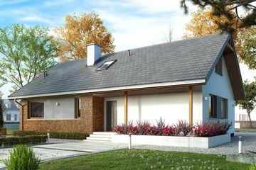  Projekt domu Mak 4 (BSA2279) - projekt domu parterowego z poddaszem - Zdjęcie 1