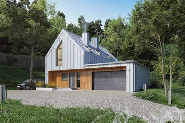  Projekt domu Malutki 6 (BSA2280) - projekt domu parterowego z poddaszem - Zdjęcie 5