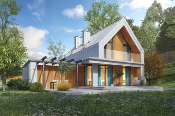  Projekt domu Malutki 6 (BSA2280) - projekt domu parterowego z poddaszem - Zdjęcie 6