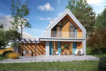  Projekt domu Malutki 6 (BSA2280) - projekt domu parterowego z poddaszem - Zdjęcie 3