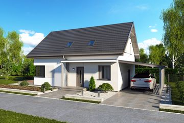  Projekt domu Trypolis 8 (SLN2718) - projekt domu parterowego z poddaszem - Zdjęcie 1