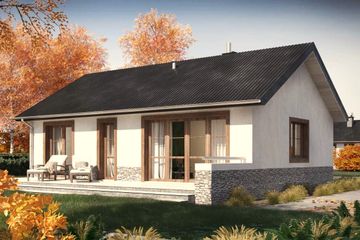  Projekt domu Oban III LMB96b (WRB1624) - projekt domu parterowego - Zdjęcie 1