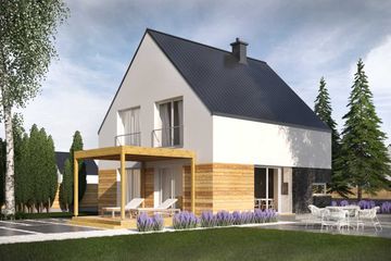  Projekt domu Lyon II DCP378a (WOB1747) - projekt domu parterowego z poddaszem - Zdjęcie 3