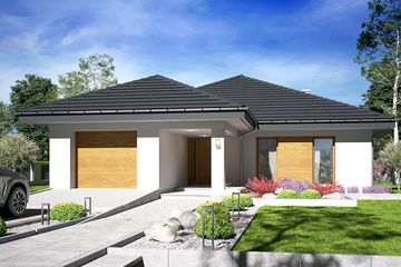  Projekt domu Eryk bis z garażem 1-st. [A] (WRF2285) - projekt domu parterowego - Zdjęcie 1